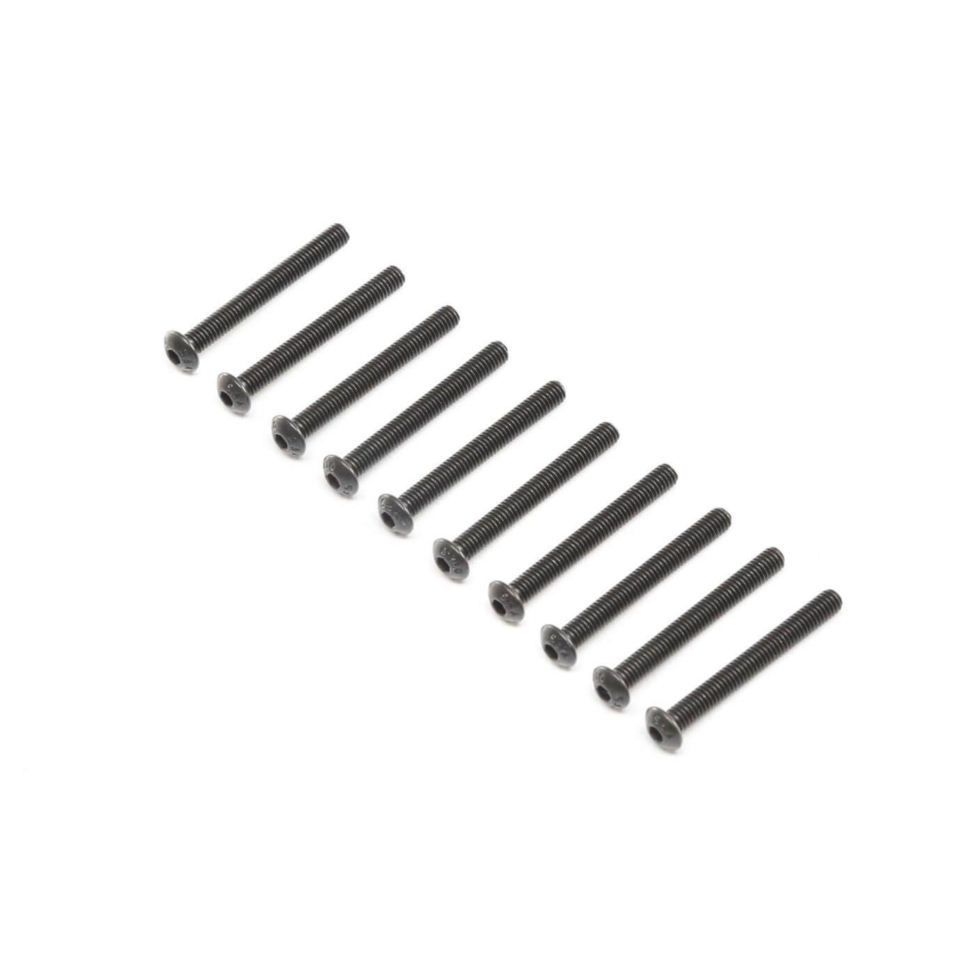 Z-LOS255012 Losi Button Head Screws, Stl, BO, M4 x 35mm (10) LOS255012 - Image 1