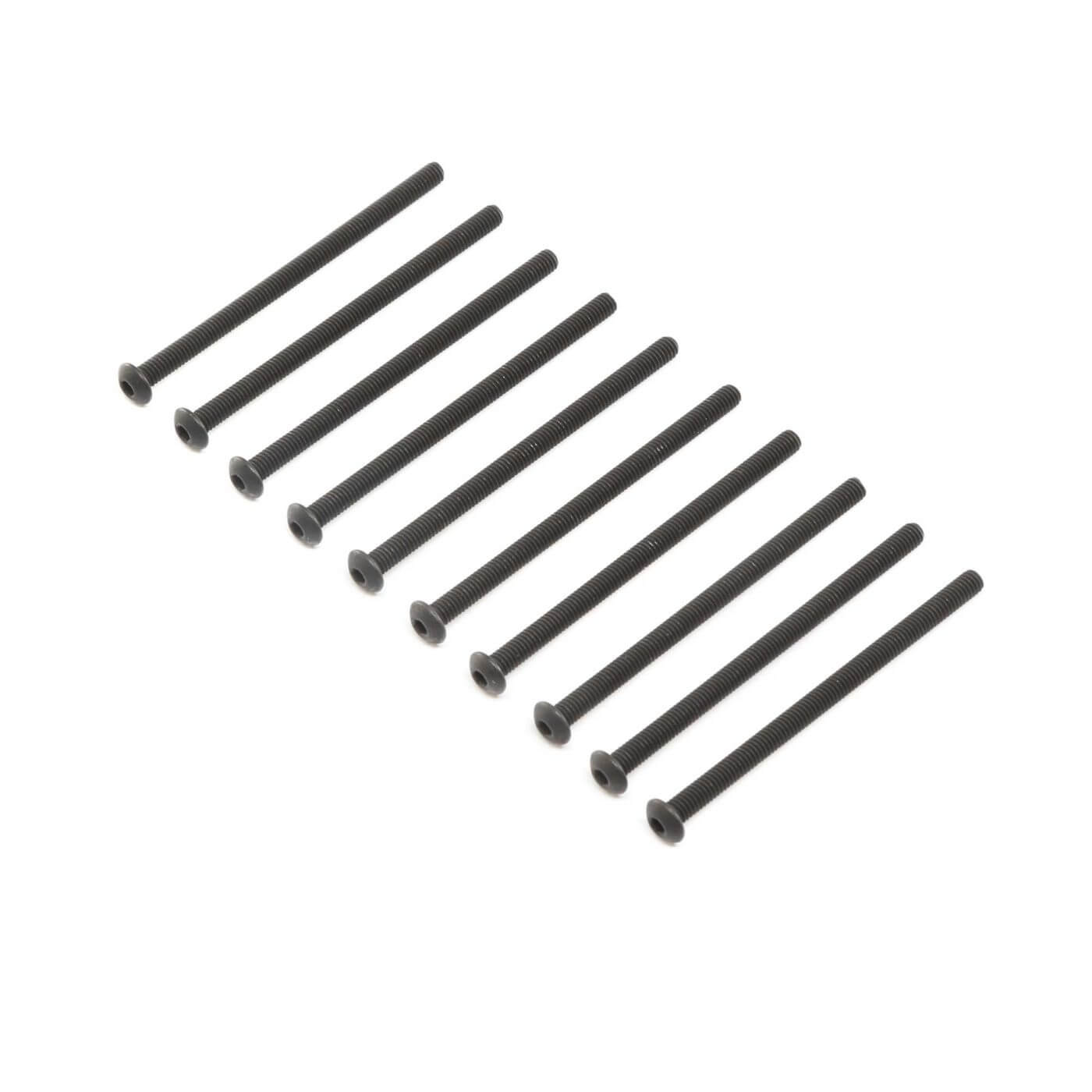 Z-LOS255013 Losi Button Head Screws, Stl, BO, M4 x 65mm (10) LOS255013 - Image 1