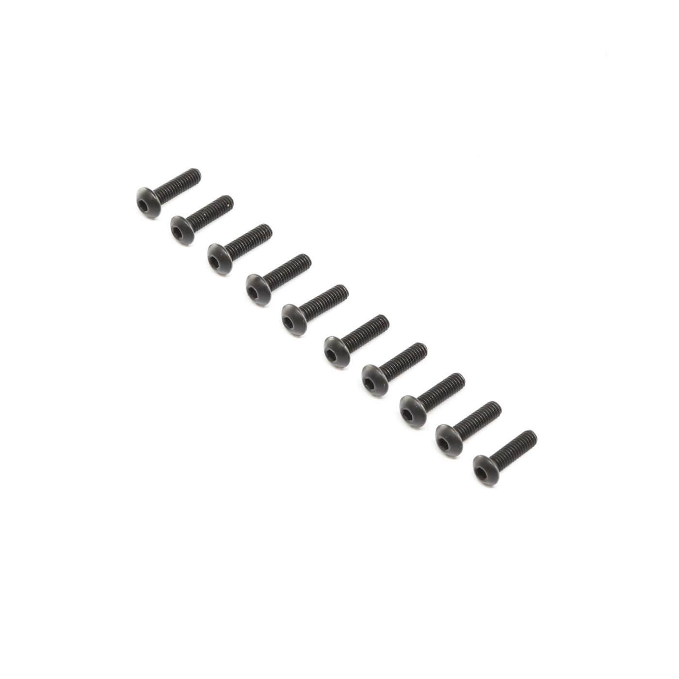 Z-LOS255014 Losi Button Head Screws, Stl, BO, M4 x 14mm (10) LOS255014 - Image 1