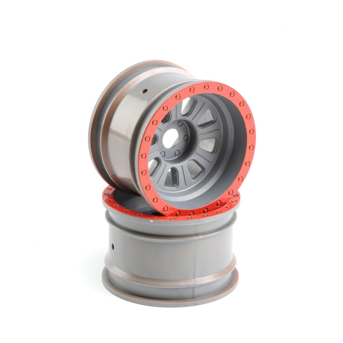 Z-LOS45027 Losi Wheel, Silver (2): Super Rock Rey LOS45027 - Image 1