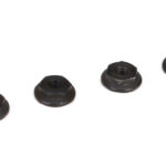 Team Losi Racing 4mm Low Profile Serrated Nuts (4) TLR236001