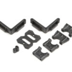 Team Losi Racing Center Diff Mount, Battery Mount: 8XE TLR241060