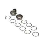 Team Losi Racing Rear Gearbox Bearing Inserts, Aluminum: 8X TLR242026