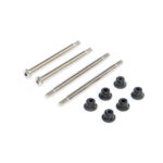 Team Losi Racing Outer Hinge Pins, 3.5mm, Electro Nickel (2xF&R): 8X TLR244044