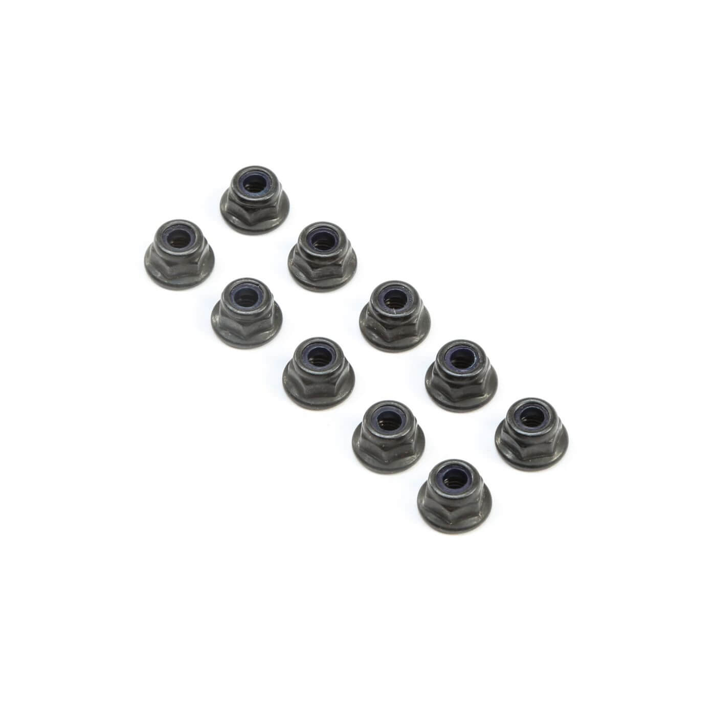 Z-TLR245017 Team Losi Racing M4 Flanged Lock Nuts (10) TLR245017 - Image 1