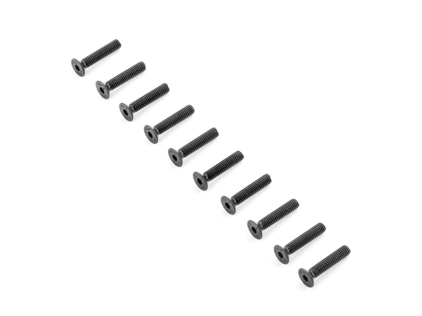 Z-TLR255014 Team Losi Racing Flat Head Screws, M4x20mm (10) TLR255014 - Image 1