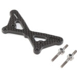 Team Losi Racing Carbon Front Tower w/Ti Standoffs: 22 5.0 TLR334054