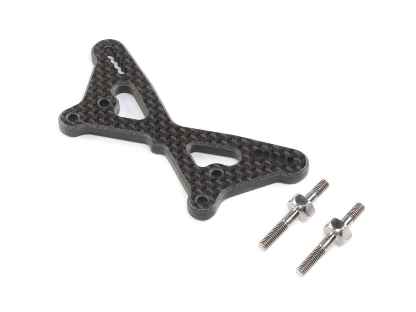 Z-TLR334054 Team Losi Racing Carbon Front Tower w/Ti Standoffs: 22 5.0 TLR334054 - Image 1