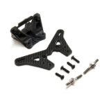 Team Losi Racing Carbon Laydown Rear Tower +2mm Conversion: 22 5.0 TLR334057