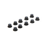 Team Losi Racing M3 Flanged Aluminum Lock Nuts, Black (10) TLR336005