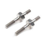 Team Losi Racing Shock Standoff, Carbon Tower, Titanium (2): 22 5.0 TLR336010