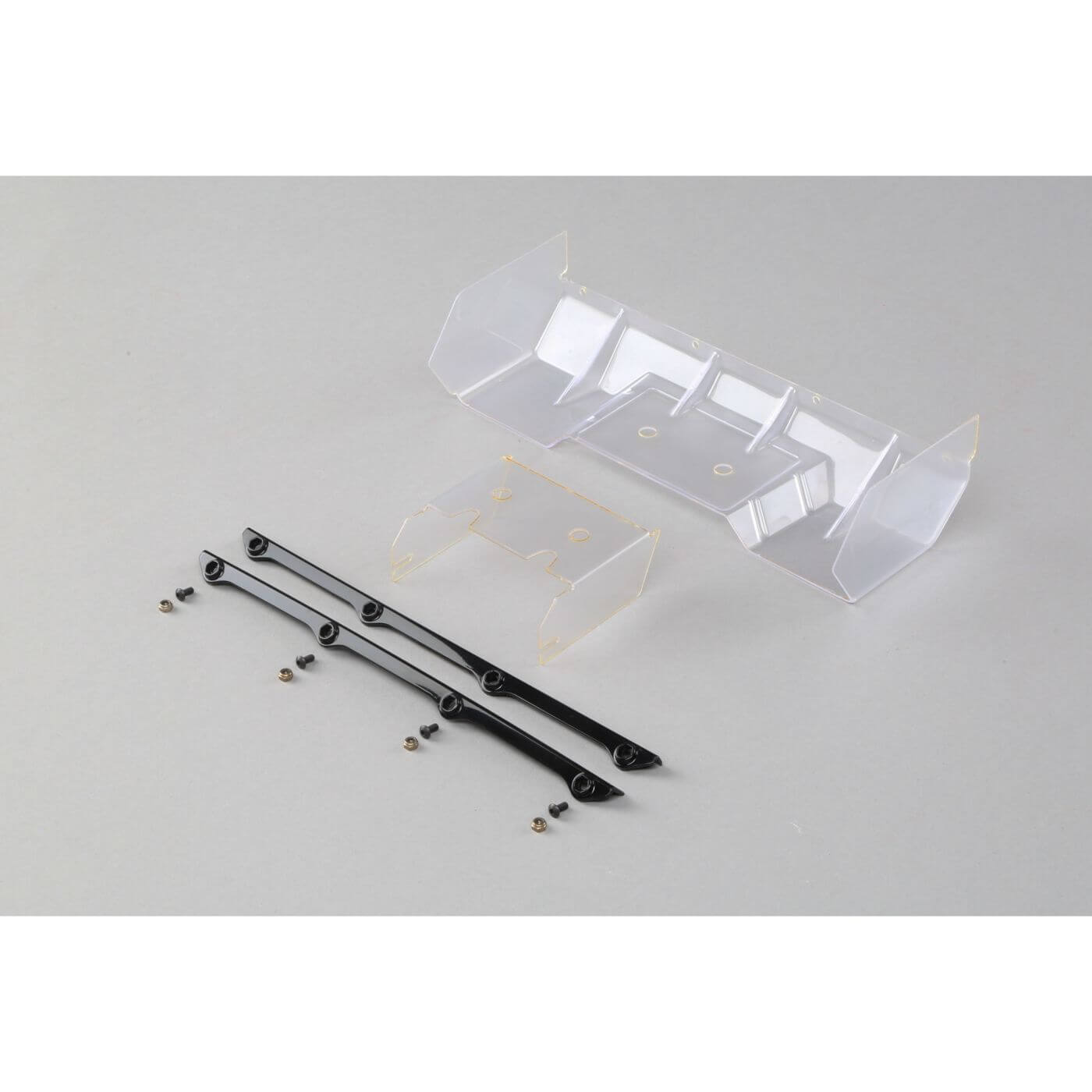 Z-TLR340004 Team Losi Racing Polycarbonate Wing, Pre Cut,Clear: 8/E/T 4.0 TLR340004 - Image 1