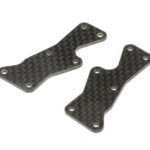 Team Losi Racing Front Arm Inserts, Carbon: 8X TLR344037