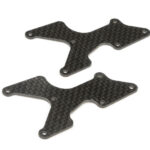 Team Losi Racing Rear Arm Inserts, Carbon: 8X TLR344038