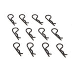 Team Losi Racing Body Clips, Black (12): 22 TLR8202