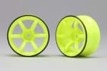 Yokomo Racing Performer High Traction Drift Wheel yellow 6mm Offset (2) RP-6313Y6
