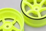 Yokomo Racing Performer High Traction Drift Wheel yellow 6mm Offset (2) RP-6313Y6 - Image 2