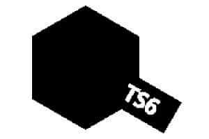 85006 Tamiya Paint TS-6 Matt Black 85006 TS6 - Image 1