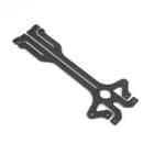 Xray T2 Adj. Upper Deck 2.5mm Graphite - Multi-Flex Technology? XR301177