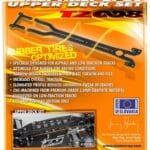 Xray T2'008 Asphalt-Spec Upper Deck Graphite + Rear Upper Deck - Set XR301185