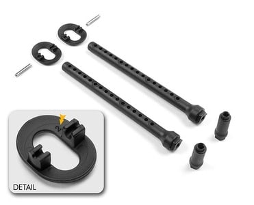 301324_1_piw Xray Front Body Mount Set +2mm Height XR301324 - Image 1