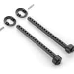 Xray Composite Front Eccentric 6mm Body Mount Set XR301326