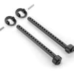 Xray Composite Front Eccentric 6mm Body Mount Set +2mm Height XR301328