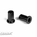 Xray Alu Nut For Susp. Holder - Black (2) XR302033-K