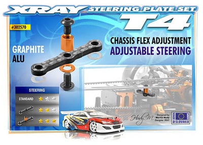 302570_1_piw Xray Graphite Steering Plate Set XR302570 - Image 1