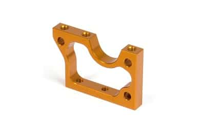 303013-O_1_piw Xray T2'009 Right Alu Layshaft Bulkhead - Orange XR303013-O - Image 1