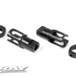 Xray Steel Solid Axle Driveshaft Adapters - Hudy Spring Steel? (2) XR305137