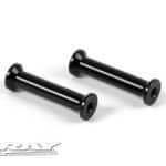 Xray T3 Alu Low Top Deck Mount - Black (2) XR306515-K