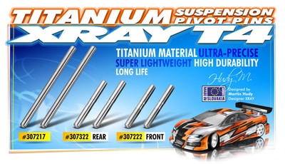 307222_1_piw Xray Titan Front Arm Pivot Pin (2) XR307222 - Image 1