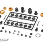Xray T4 Alu Shock Absorber-Set - Orange (2) XR308307-O
