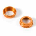 Xray Ulp Alu Shock Cap-Nut With Vent Hole - Orange (2) XR308354-O