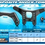 Xray Composite Shock Tower Rear - Hard XR323081-H