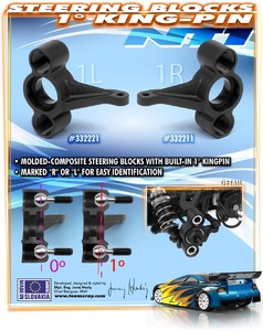 332211_1_piw Xray Composite Steering Block 1? Kingpin Right XR332211 - Image 1
