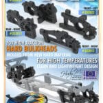 Xray Composite Lower & Upper Bulkhead Rear Left - Extra Roll Center - Hard XR333022