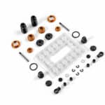 Xray Alu Shock Absorber-Set - Orange (2) XR338001-O