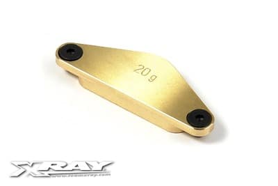 341183_piw Xray Brass Chassis Weight Rear 20G XR341183 - Image 1