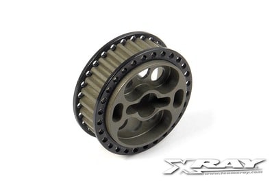 345988_1_piw Xray Alu Side Belt Pulley 28T - Front - Set XR345988 - Image 1