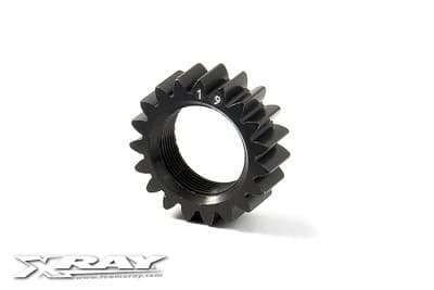 348519_1_piw Xray Xca Alu 7075 T6 Hard Coated Pinion Gear - 19T (2Nd) XR348519 - Image 1