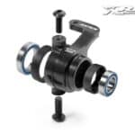 Xray Xb808 Alu Steering Block Left  - Swiss 7075 T6 - Hard Coated - Set - V2 XR352266