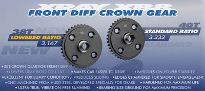 355038_1_piw Xray Front Diff Large Bevel Gear 38T XR355038 - Image 1