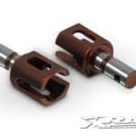 Xray Center Diff Outdrive Adapter - Lightweight - Hudy Steel (2) XR355071