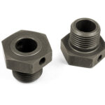 Xray Alu Wheel Axle Offset "+2mm" - Hard Coated (2) XR355252