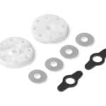 Xray 2-Way Flow Delrin Shock Piston 6-H. (1.4mm) & 2-H. (1.1mm) (2) XR358029