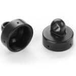 Xray Xb8 Alu Shock Cap Nut 4X Bleed Hole - Black Coated (2) XR358055