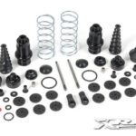 Xray Xb9 Front Shock Absorbers + Boots Complete Set (2) XR358104
