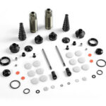 Xray Xb8 Rear Shock Absorbers + Boots Complete Set (2) XR358205